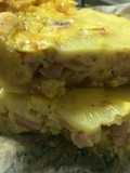 Quiche de lomito y cebolla colorada