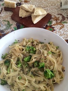 Una foto de Cocina para parejas: Fetuccini con brócoli