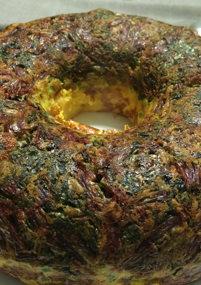 Una foto de Budín bicolor