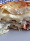 Lasaña blanca de pollo