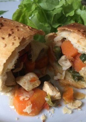 Una foto de Strudel de pollo