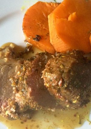 Una foto de Comida para pareja: Bondiola apasionada