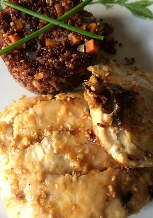Una foto de Cocina para parejas: Corvina negra agridulce