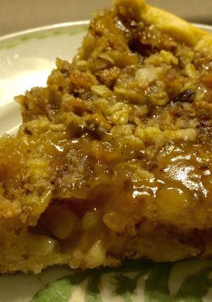 Una foto de Tarta de manzana con streusel de granola