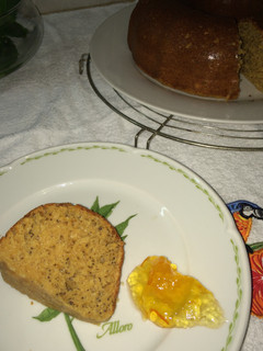 Una foto de Budín de limón con semillas