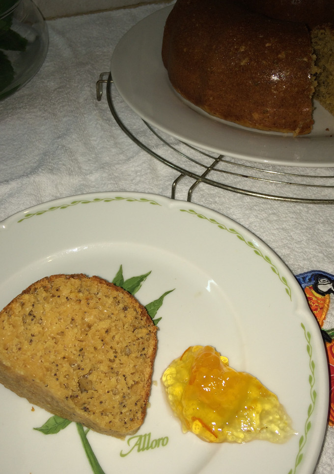 Una foto de Budín de limón con semillas