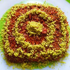 A picture of Kunafa (Vermicelli Kunafa).