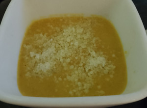 Una foto de Sopa cremosa de zapallo