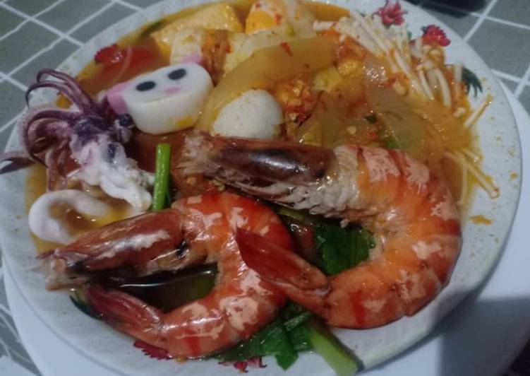 Bagaimana Menyiapkan Tom Yam / Tomyam Seafood, Lezat