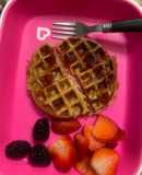 Waffles de avena y plátano