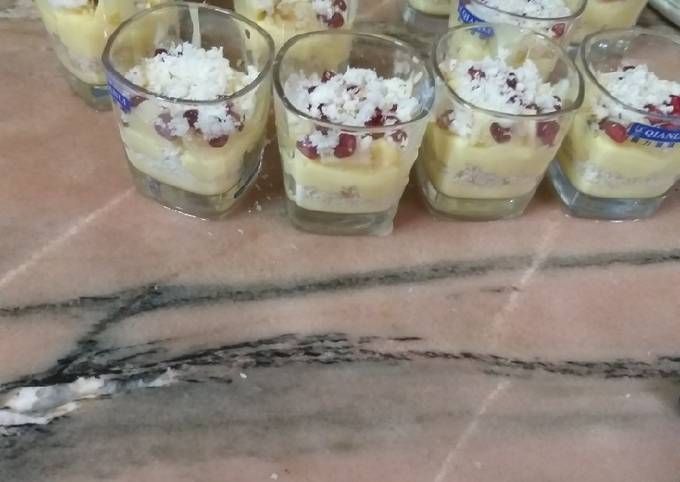 Bread fruit custard pudding