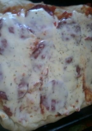Una foto de Pizza casera