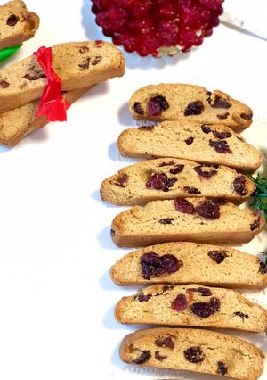 A picture of “Whole Wheat Cranberry Biscottis “.