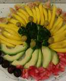 Plato combinado de frutas y verduras
