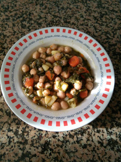 Una foto de Garbanzos vegetarianos