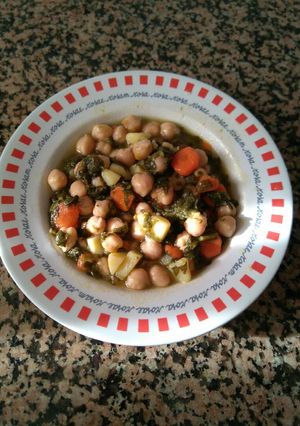 Una foto de Garbanzos vegetarianos