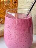 Batido de avena y frutos rojos