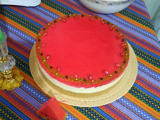 چیز کیک توت فرنگی(بر پایه بیسکوییت)