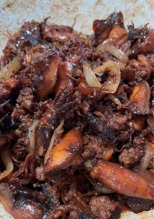Hình của món Mực rim mặn.