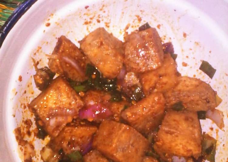 Recipe of Great Tofu (awara da mai da yaji with albasa) | So Delicious Food Recipe From My Kitchen