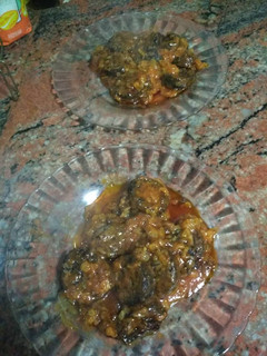 Una foto de Morcilla de arroz con tomate