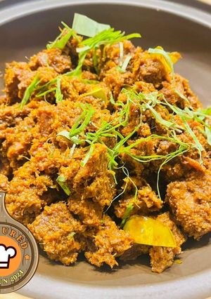 Gambar Rendang Daging Klasik Khas Aidilfitri Ala Dulu-Dulu