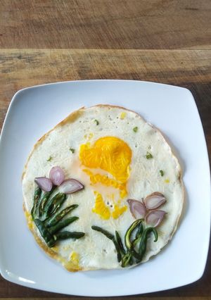 Foto resep Telur Ceplok Cabe Ijo