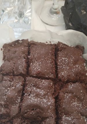 A picture of Old school chocolate shortbread. Airfyer low sugar.