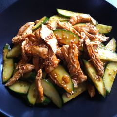 Spicy ‘Goma-ae’ Chicken & Cucumber A picture of Spicy ‘Goma-ae’ Chicken & Cucumber.