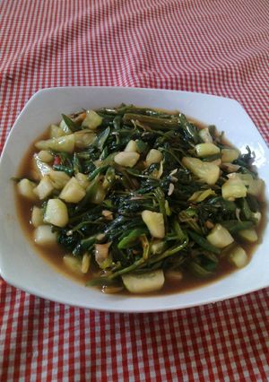Foto resep Tumis KungCangMun(Kangkung+kacang panjang+timun)