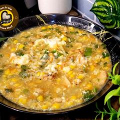 A picture of Egg Drop Chicken Corn Soup A Healthy Bowl Of Love.