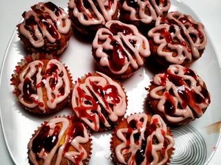 Cupcake marbrés halloween 🧠