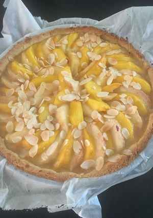 Une photo de Tarte amande coco aux pêches