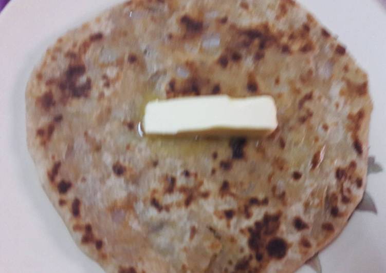 Recipe of Any-night-of-the-week Aloo Pyaz ka Paratha