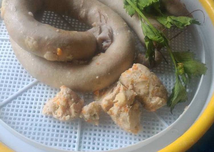 Cara meracik Sosis ayam homemade Lezat