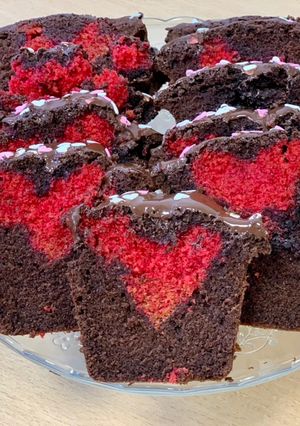 Une photo de Cake moelleux de la saint Valentin ❤️