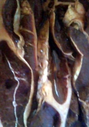 A picture of beef barbeque steak.