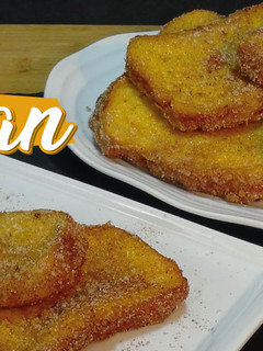 Una foto de Torrijas de flan fáciles. Las más deliciosas del mundo