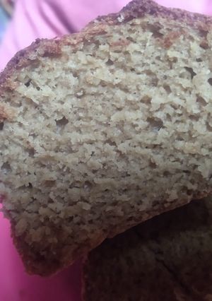 Una foto de Budín de banana y avena