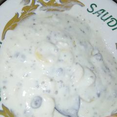 A picture of Fura da nono wit sugar an ba nana.