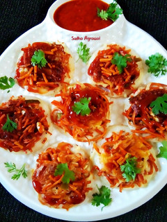 मिनी चीज़ी इडली नूडल्स (Mini cheesy idli Noodles recipe in hindi) रेसिपी मुख्य फोटो