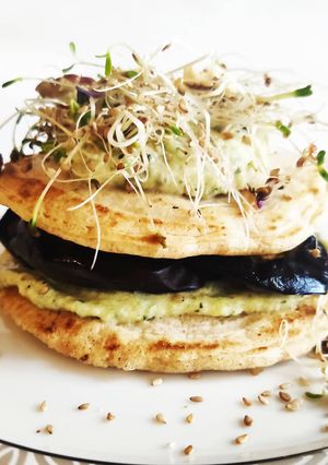 Une photo de ⭐⭐⭐Duo de pancakes salés