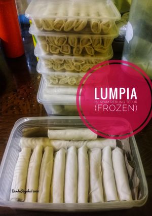 Foto resep 857. 🌯Lumpia isi Ayam, rebung & Telur (Frozen)