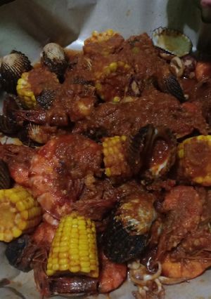 Foto resep Seafood Saus Padang