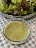 Sauce salade à la moutarde d’Orléans, persil plat et huile d’avocat
