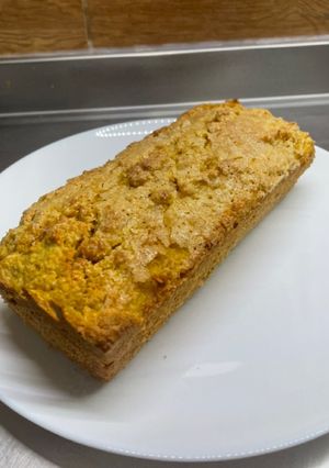 Una foto de Budín de avena y 1 mandarina