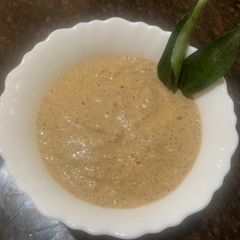 A picture of No oil Peanut Chutney.