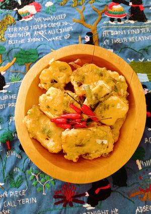 Foto resep Tahu Goreng Tepung Daun Bawang
