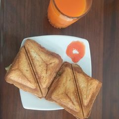 A picture of Spanish Omelette Toasted Sandwiches #Quick Fix Breakfast.