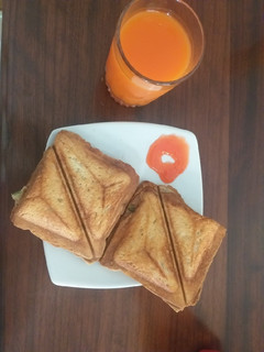 A picture of Spanish Omelette Toasted Sandwiches #Quick Fix Breakfast.